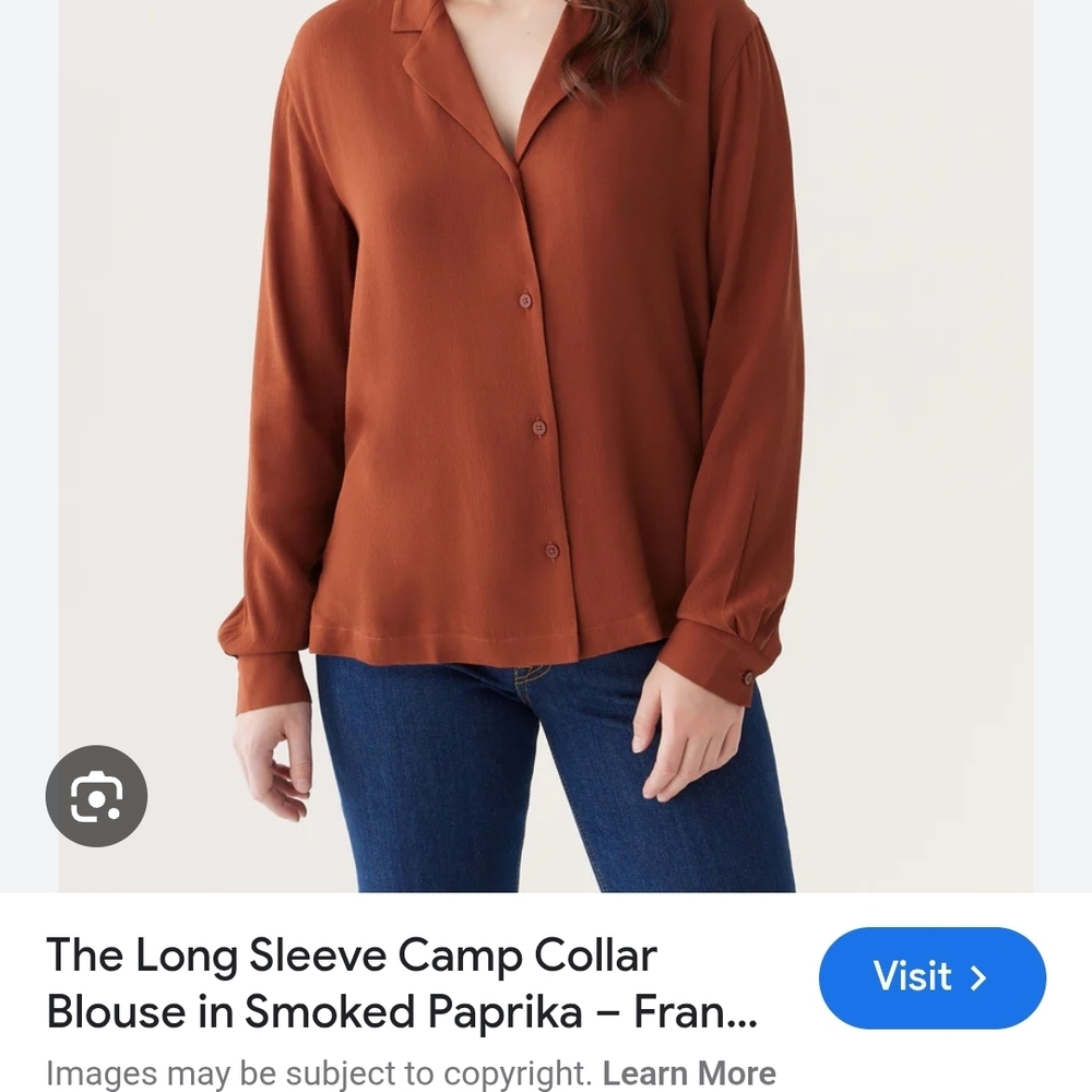 Frank & Oak Smoked Paprika Blouse